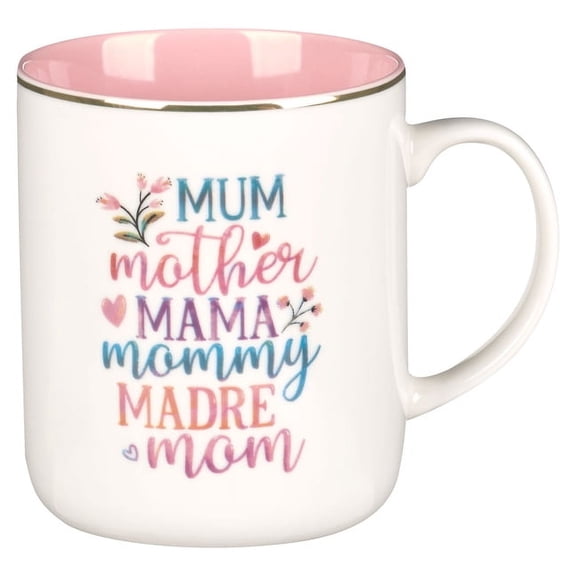 Mug Pink Mum, Mother, Mama, (Hardcover)
