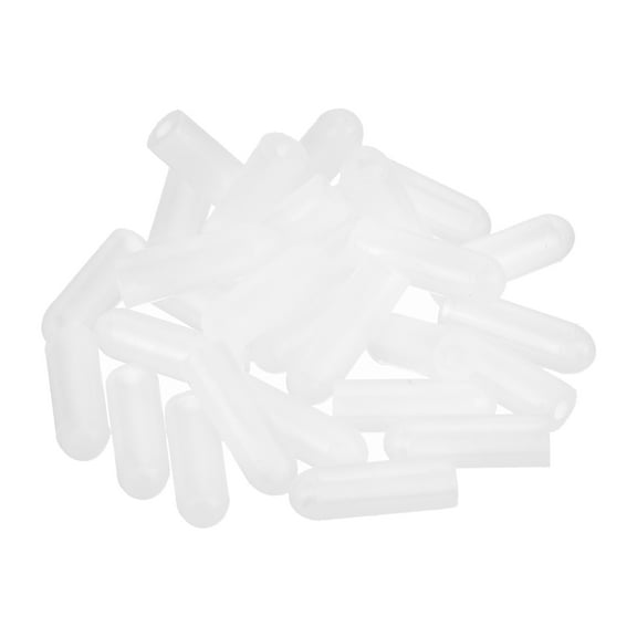88Pack Silicone End Caps, 2.2mm(3/32") ID 13mm(1/2") Height, Clear