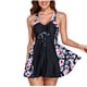thumbnail image 2 of Traje de baño de 2 piezas para mujer, trajes de baño para mujer, traje de baño de moda para mujer con abertura grande y corte plano. Traje de baño para mujer., 2 of 7