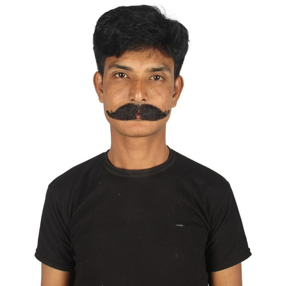 HPO Adult Men's Fake Hungarian Mustache (Black)