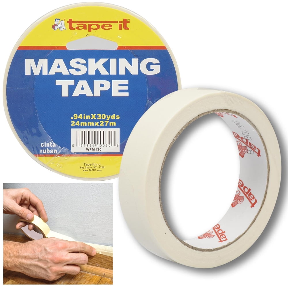 3 Rolls Masking Paint Tape Multi Surface Painters Arts Craft 0.94" x 30