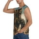 thumbnail image 3 of Fotbe desert Man Shepherd Dog Men's Camiseta sin Mangas Estampada para Hombres, Playera Casual para Gimnasio, Entrenamiento, Playa-Small, 3 of 7