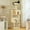Beige, variant on 62" Extra Tall Cat Tree Tower with 2 Spacious Condos, 4 Sisal Scratching Posts & 2 Top Perches - Multi-Level Indoor Cat Furniture with Paw-Proof Base