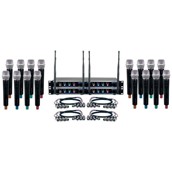 VOCOPRO DIGITAL- ACAPELLA -16 Sixteen Channel UHF Hybrid Wireless Handheld Microphone System