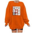 thumbnail image 1 of Ailaofu Women's Graphic Crewneck Sweatshirts Casual Loose Long Sleeve Pullover Tops, 1 of 2