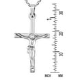 thumbnail image 5 of AeraVida Spiritual Devotion Crucifix Jesus on the Cross .925 Sterling Silver Necklace | Unisex Cross of Faith Silver Necklace | Jesus Crucification Necklace | Christianity Necklace, 5 of 6