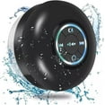 thumbnail image 2 of Mini Bluetooth Shower Speaker with Led Light, Portable Ipx4 Waterproof, Shower Wireless Speaker with Suction Cup, Waterproof Mini Bluetooth Speaker, Portable Bluetooth Speakers with Led Light (Black), 2 of 7