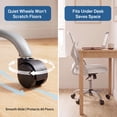thumbnail image 6 of Atilioo Home Office Chair, Ergonomic Computer Desk Mesh Chair with Lumbar Support, Adjustable Swivel Mid-Back Chair with Flip-up Arms, Gray, 6 of 13