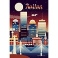 thumbnail image 4 of Boston, Massachusetts, Retro Skyline Chromatic Series (1000 Piece Puzzle, Size 19x27, Challenging Jigsaw Puzzle for Adults and Family, Made in USA), 4 of 4