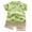 A194-Green, variant on Caqnni Toddler Baby Boy Girls Golf Outfit Printed T Shirts Top Plaid Elastic Shorts Set 2Pcs Birthday Cartoon Print 2PCS Set Gift For 18-24 Months 2t 3t 4t 5t 6t Pajamas & Dailywear Set