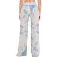 thumbnail image 4 of GZHJMY Women's Pajama Pants Tie Dye Flowers Comfy Stretch Sleepwear Womens Wide Leg Pants Casual Loose Yoga Sweatpants Comfy Lounge Pajama, X-Large, 4 of 7