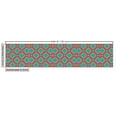 thumbnail image 2 of Geometric Fabric by the Yard Upholstery, Colorful Pattern with Abstract Oriental Floral Ornament, Decorative Fabric for DIY and Home Accents, Pale Blue Pale Green by Ambesonne, 2 of 4