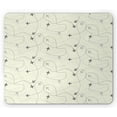 thumbnail image 1 of Grey Mouse Pad, Airline Route Map Flight Jet Destination Control Fly Theme Textured Travel Trip Journey, Rectangle Non-Slip Rubber Mousepad, Beige, by Ambesonne, 1 of 1