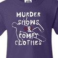 thumbnail image 4 of Inktastic Murder Shows and Comfy Clothes Bloody Chalk Outline Youth T-Shirt, 4 of 5
