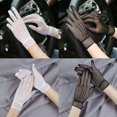thumbnail image 2 of Simple Fishnet Gloves For Bridal Event Stretchable Short Gloves Mesh Sunproof Handwear for Wedding and Theme Occasion, 2 of 9