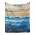thumbnail image 1 of Abstract Oil Painting Soft Flannel Fleece Throw Blanket, Fine Art Composition with Blue Sea, Cozy Plush for Indoor and Outdoor Use, 70" x 90", Sand Brown Eggshell, by Ambesonne, 1 of 6