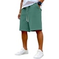 thumbnail image 2 of HAJWOH Men's Baggy Sweat Shorts Under Knee Length Casual Classic Athletic Sweat Short with Drawstring, 2 of 4