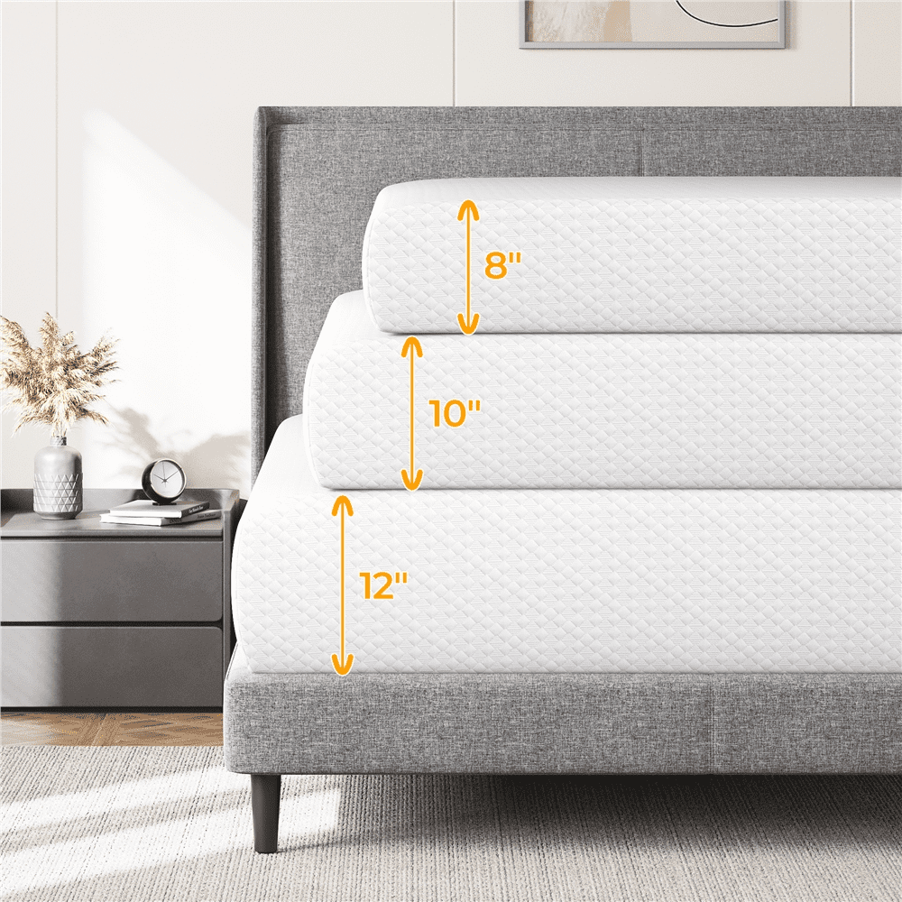 Renwick 8'' Cooling Gel Memory Foam Mattress with Green Tea Scent, Medium, Twin