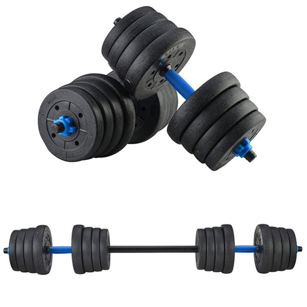 Adjustable Dumbbell Set Cap Gym Barbell Plates Body Workout 22LB 88LB 110LB 