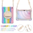 thumbnail image 5 of XYX Case for Fire HD 10 Tablet (13th Generation, 2023 Release) with 360 Degree Rotating, Hand Strap, Shoulder Strap, Colourful Pink, 5 of 7