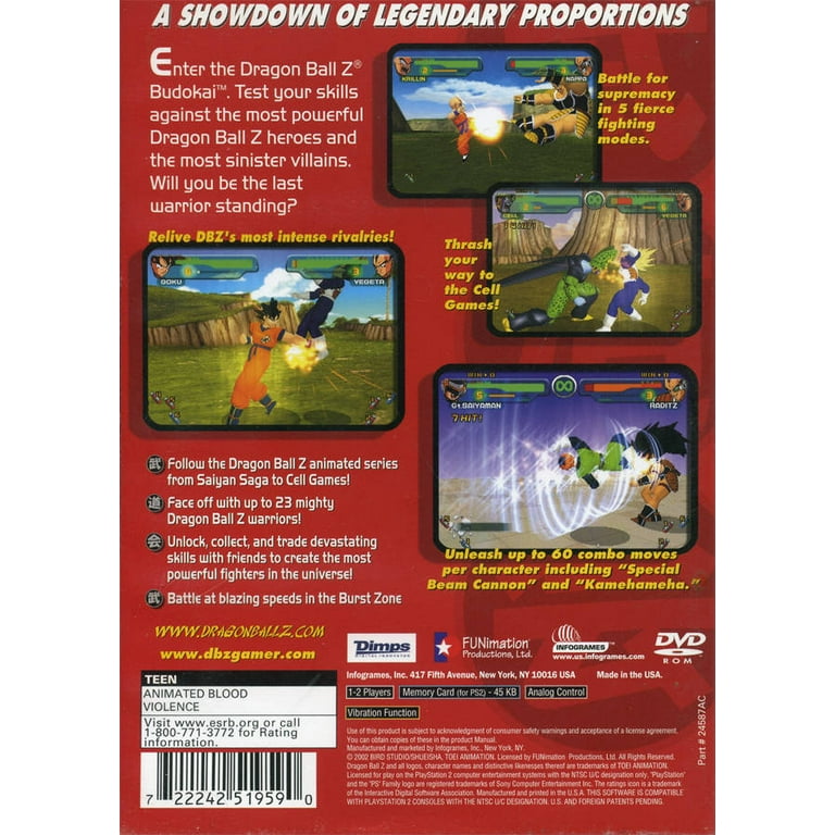 Playstation 2 dragon 2024 ball z budokai