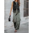 thumbnail image 5 of Hibeli Women Sparkly Sequin Fringed Trim Sleeveless Solid Color Cover-Ups, 5 of 8