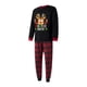 thumbnail image 4 of Pijama navideño familiar a juego Fiomva, pijamas navideños para mujer, hombre y niño, ropa de dormir con estampado de letras, 4 of 8