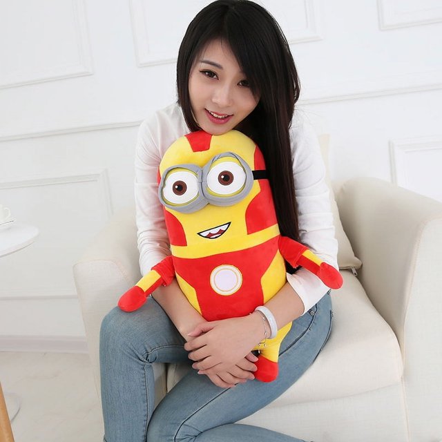 Nuevo juguete de peluche de 35/50 cm con dibujos animados de Gru, mi villano favorito, Minion, bonito muñeco de peluche para decoración de habitación, regalo para niños, regalo de Navidad.