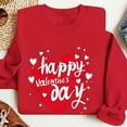 thumbnail image 4 of XUNKUSGA Womens Sweatshirts Funny Love Heart Valentine's Day Sweatshirts for Women Casual Long Sleeve Valentine Women's T-Shirts Lightweight Loose Soft Crewneck Pullover Top XS-XL Red, 4 of 5