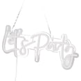 thumbnail image 2 of Party Neon Sign USB Powered Highly Transparent Acrylic Backsheet LED Neon Light Wall Sign for Bedroom Decoration Cold White, 2 of 16