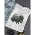 thumbnail image 3 of Cool Watercolor Porcupine T-Shirt Women -Image by Shutterstock, Female Large, 3 of 4