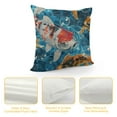 thumbnail image 4 of Creowell Koi Pattern Painting Throw Pillow Covers Square Cushion Case Modern Home Decor Pillow Covers Decorative Pillowcase for Sofa Couch Bed Bedroom Living Room Pillow Cases, 4 of 5