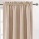 thumbnail image 3 of Cortinas opacas beige para dormitorio, con aislamiento térmico y bolsillo para barra, para sala de estar, 107 x 160 cm, 1 panel, 3 of 6