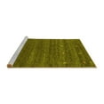 thumbnail image 2 of Ahgly Company Machine Washable Indoor Rectangle Abstract Yellow Contemporary Area Rugs, 3' x 5', 2 of 4