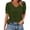 Army Green, variant on Enridrech Women's Summer Blouse Puff Short Sleeve Shirts Tops Casual Loose Crew Neck Striped T Shirt Top for Women