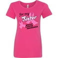 thumbnail image 3 of Inktastic For My Sister Breast Cancer Awareness Women's T-Shirt, 3 of 5