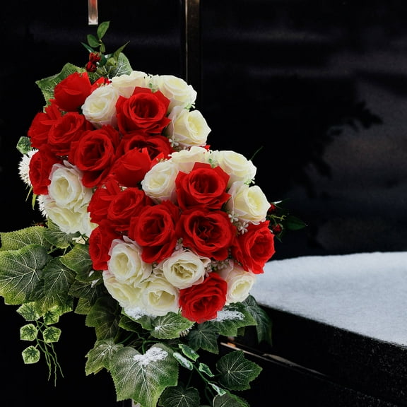 PBPBOX Artificial Flowers for Memorial Ceremony Multi Color Fake Bouquet
