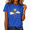 1-Blue, variant on Women's Celestial Sun Moon Clouds T-Shirts Crewneck Short Sleeve Boho Symmetry Print Tees Mystical Art Tops