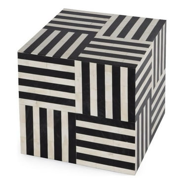 Butler Specialty Company Zuri Square Bone In-Lay End Table - Black