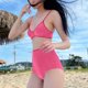 thumbnail image 4 of Trajes de baño para mujer, casuales y de moda, de color sólido, sin mangas, con abertura, para mujer, trajes de baño para mujer, trajes de baño para mujer, trajes de baño de moda playera para mujer, 4 of 6