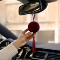 thumbnail image 6 of Dmlowu Christmas Tree Decorations, Velvet Flocked Red Christmas Ornaments with Tassel & Gold Bell, Red Christmas Decorations for Tree Mantel Holiday Party, 6 of 7