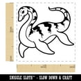thumbnail image 2 of Nessie the Loch Ness Monster Swimming Self-Inking Rubber Stamp Ink Stamper - Yellow Ink - Small 1 Inch, 2 of 7