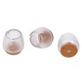 thumbnail image 3 of 16 Piezas Protector De Patas De Silla Protector De Piso Para Muebles Tapas Redondas Con Base De Fieltro Antideslizante Protección Contra Rayaduras Hogar Oficina, 3 of 7