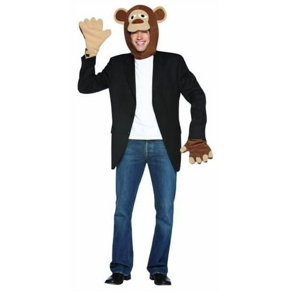 Rasta Imposta Animal Brown Monkey Costume Kit Adult Standard Unisex