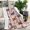 Multi/White, variant on Dogs with Pioneer Flower Blanket,Comfortable Soft Flannel Throw Blanket,All Season,Warm Lightweight Blankets for Sofa Bed Couch Living Room Chair,30"x40"
