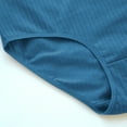 thumbnail image 6 of LYEAA 100% Cotton Underwear for Women Brief High Waisted Soft Cool Breathable Comfort Solid Daily Panties Full Fashionable Underpants Blue 2XL, 6 of 7