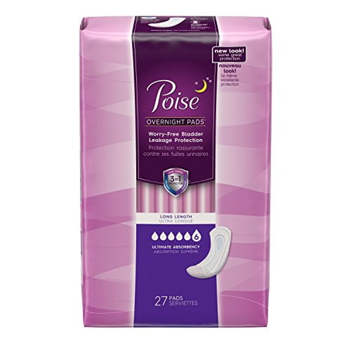 Poise Overnight Pads Counts