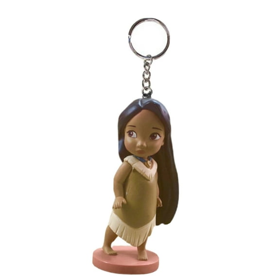Pocahontas Princess Toddler Key Ring Keychain Ornament Baby Figure Charm 3” Gift
