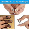 thumbnail image 3 of Stainless Guitar Finger Picks Adjustable Finger Thumb Picks For Guitar Banjo 8pc - Jxlgv, 3 of 4