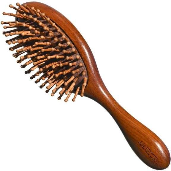 Sandalwood Hair Brush and Comb for Scalp Massage Hair for Growth Detangler Meridian Massage Comb Hairbrush Wood Airbag Comb Anti-static Air Cushion Comb